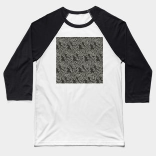 Seamless Wavy Swirls Pattern Baseball T-Shirt